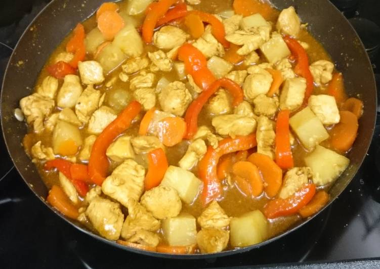 Simple Way to Make Homemade Sweet and sour chicken
