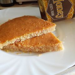 A picture of Honey And Gluten Free Strawberry Funfetti Cake.