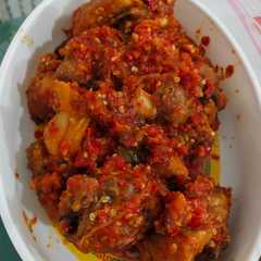 A picture of Ayam Sambal.