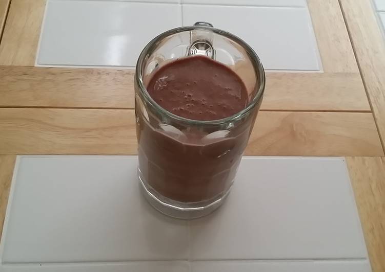 Steps to Make Quick Berry Mint Chocolate Bliss (Lactose free / treenut allergy safe)