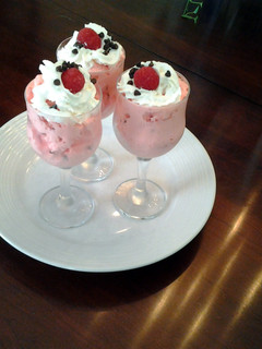 A picture of Raspberry Chip Mousse.