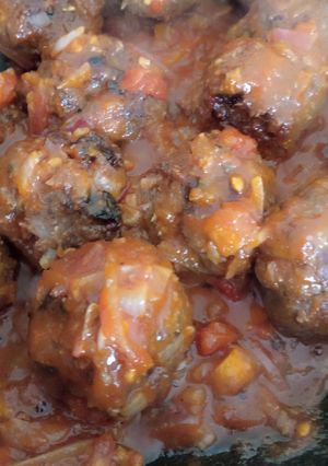 A picture of Meat balls.