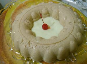 Una foto de Postre light de gelatina con manzana