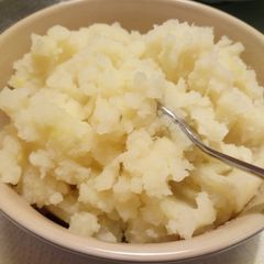 A picture of Dairy free leek and potato mash - and it's creamy!.