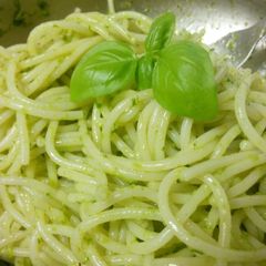 A picture of When you love pesto&pasta.