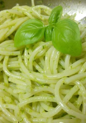A picture of When you love pesto&pasta.