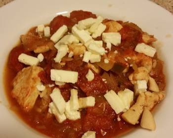 Without Fail Serving Recipe TomatoFeta Chicken w Orzo Yummy