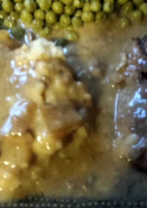 A picture of Crockpot Salsbury Steak.