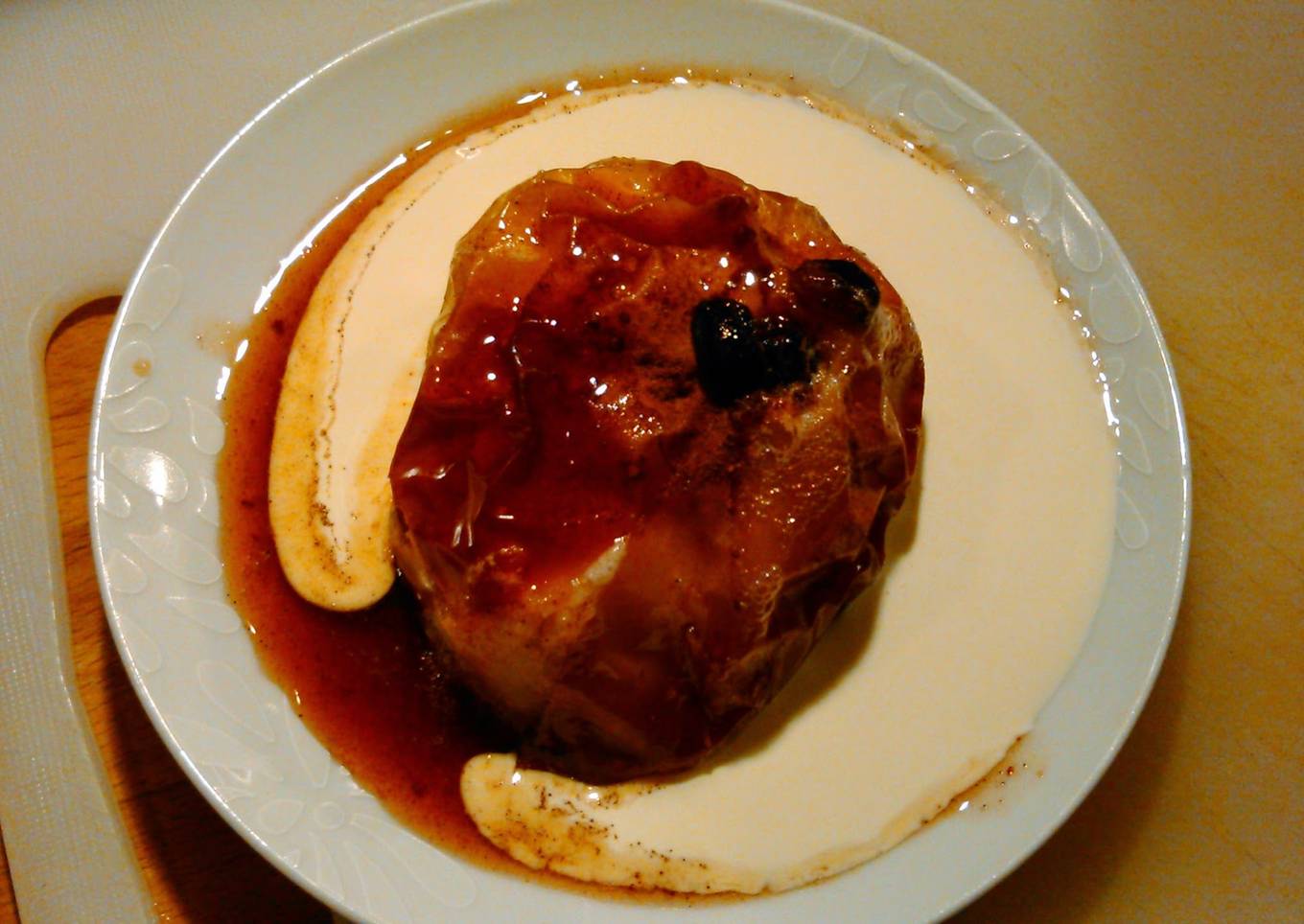 Baked apple