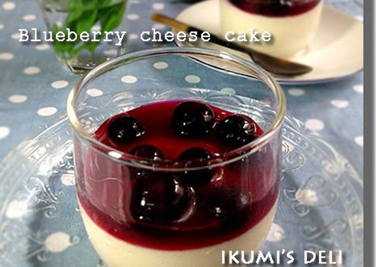 Simple Way to Make Ultimate 15-minute Blueberry Cheesecake