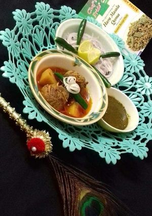 A picture of Hara masala Kofta Curry.