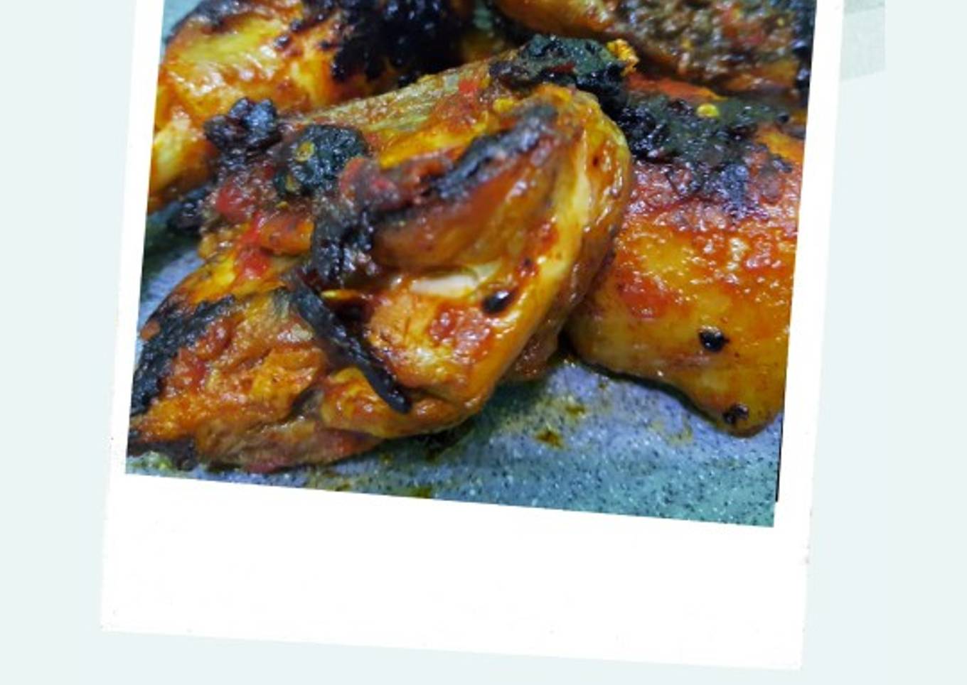 Ayam goreng pedas dan sedap dengan madu