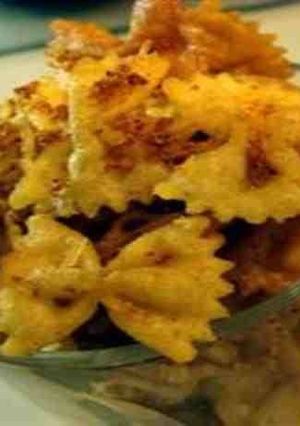 A picture of Fried Bow tie Noodles.
