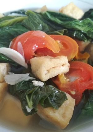 Foto resep Cha sawi dan tahu