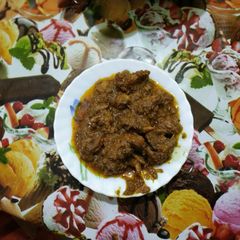 Golbari kosha mutton A picture of Golbari kosha mutton.