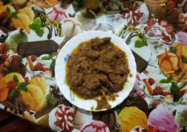 Golbari kosha mutton