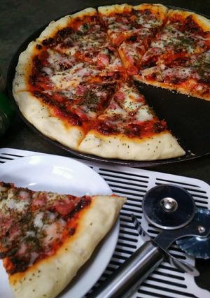 Foto resep Pizza Crispy Empuk (Teflon)