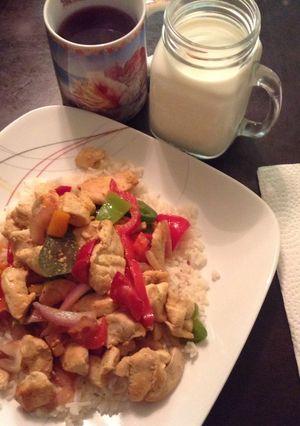 A picture of Wifeys Chicken Stir Fry.