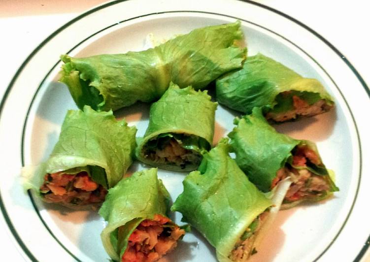 How to Cook Appetizing Garbanzo Mini Lettuce Wraps