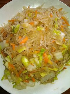 Foto resep Tumis sawi putih, wortel dan soun simpel