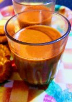 A picture of Dhabha style ginger tea.