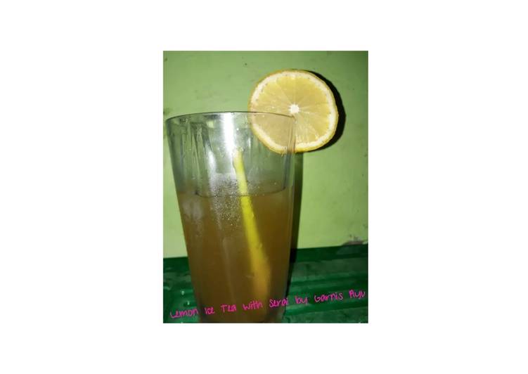 Resep Lemon Ice Tea with Serai Anti Gagal