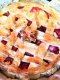 Tarta de fresa y Ruibarbo