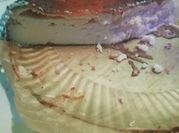 Una foto de tarta de requesón