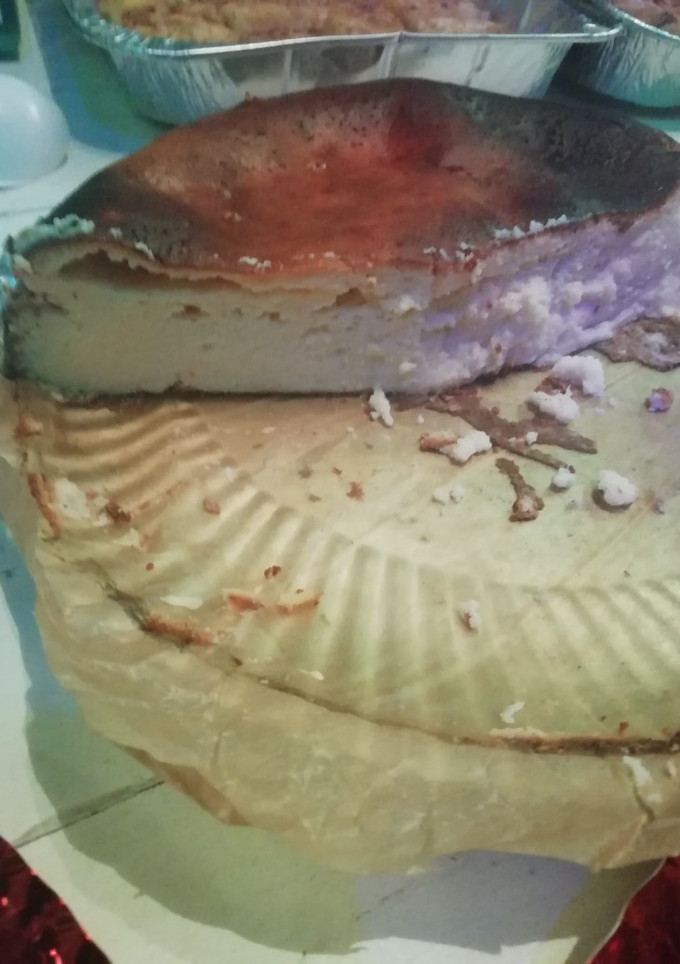 Una foto de Tarta de queso improvisada
