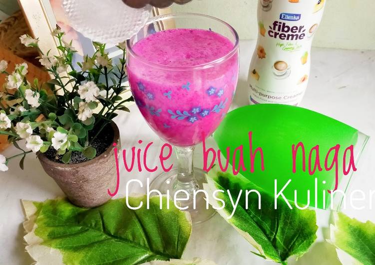 Rahasia Membuat Juice buah naga, Lezat Sekali