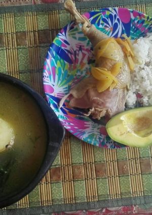 A picture of "sancocho" my family favorite recipe.