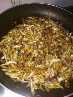 A picture of Dry fried omena.