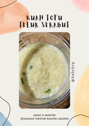 Foto resep Mpasi 9 bulan: kuah tofu telur serabut