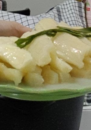 Foto resep Singkong saus santan