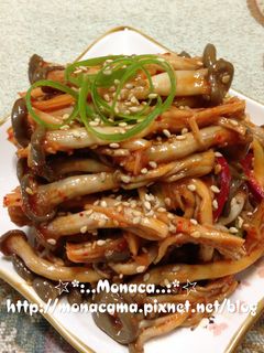 韓式涼拌醋辣秀珍菇느타리버섯초무침 的食譜成品照片
