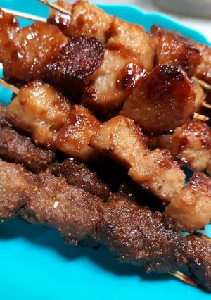 Foto resep Sate Sapi/Bakso sate Maranggi