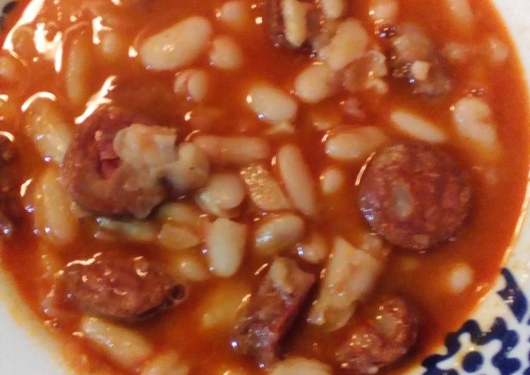 Easiest Way to Prepare Ultimate Spicy Chorizo &amp; Beans