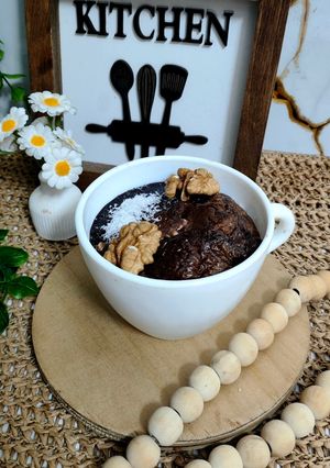 عکسی از دستور کاپ کیک خرما و گردو رژیمی