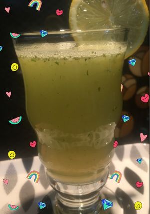 صورة لوصفة عصير ليمون ونعناع منعنش 😗😋