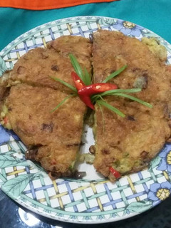 Foto resep Dadar telur mie
