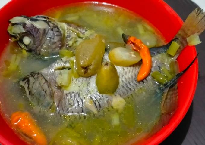 Cara Gampang Membuat Kelan kunir mujair belimbing wuluh, Enak Banget