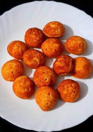 A picture of Sweet Mango Rava Appe.