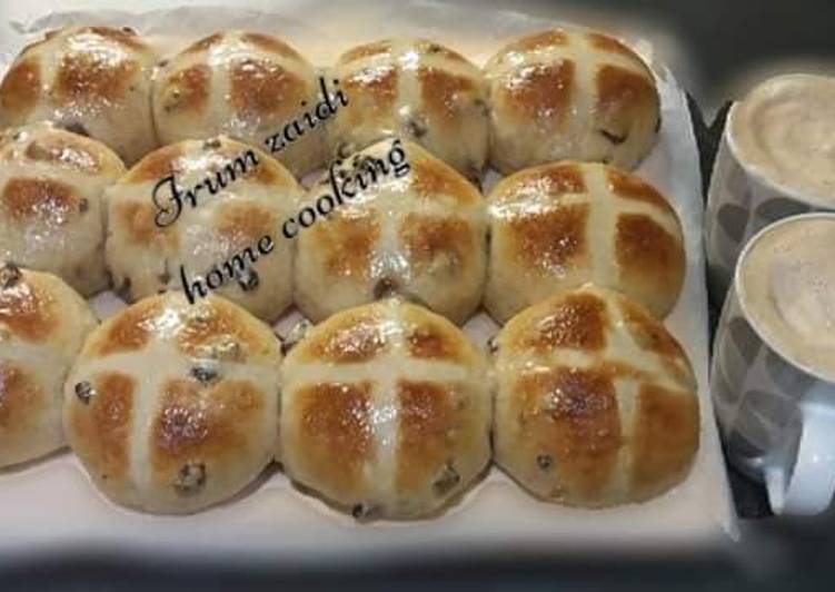 Simple Way to Make Super Quick Homemade 🥞☕Hot Cross Buns☕🥞