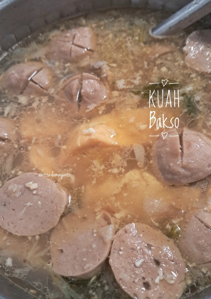 Foto resep Kuah Bakso Simple Tanpa Kaldu Tulang