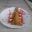 Spicy green grams samosas