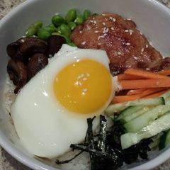 A picture of Korean Bibimbap.