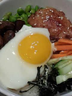 A picture of Korean Bibimbap.