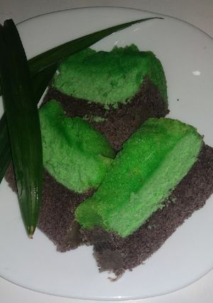 Foto resep Bolu kukus ketan hitam& Pandan