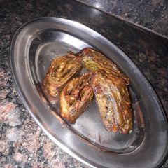 A picture of Alu vadi.