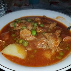 A picture of Pork & Shrimp Afritada.